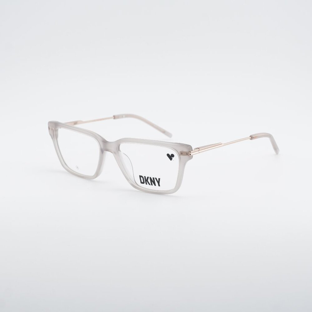 DKNY DK7012 011 Eyeglasses - Fog/Gold 53mm Rectangle Frame